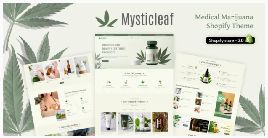 Mysticleaf - Medical Marijuana Shopify Store
