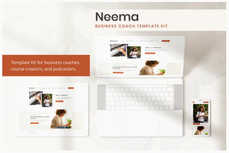 Neema - Business Coach Elementor Template Kit