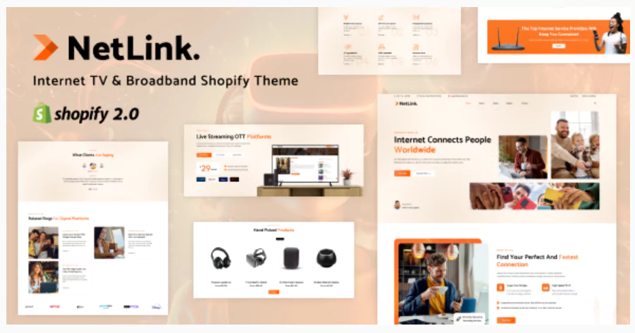 Netlink - CCTV, Broadband Services, Internet & Satellite Shopify Theme