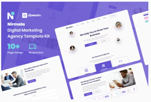 Nirmala - Digital Marketing Agency Elementor Template Kit