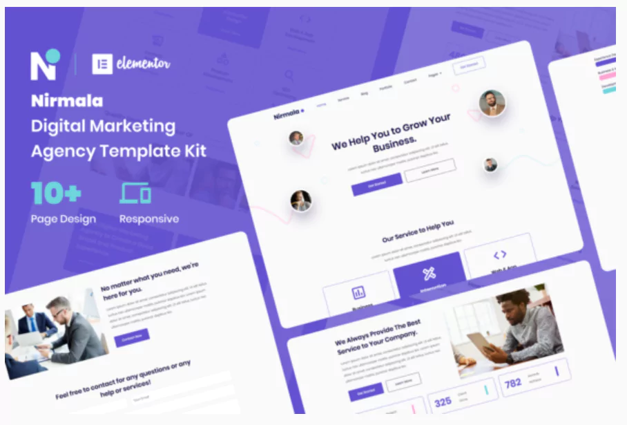 Nirmala - Digital Marketing Agency Elementor Template Kit
