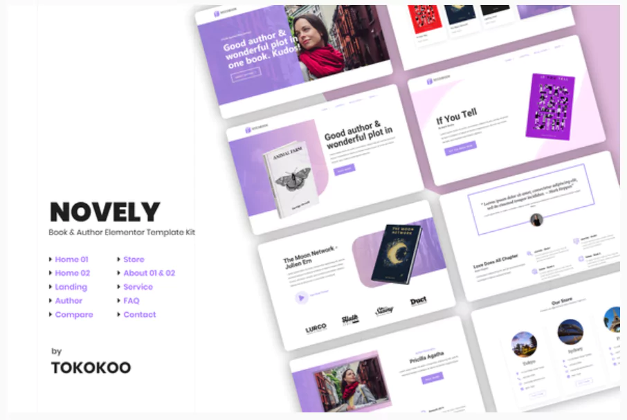 Novely | Book Store Elementor Template Kit
