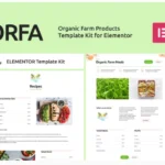 ORFA - Organic Farm Products Elementor Template Kit