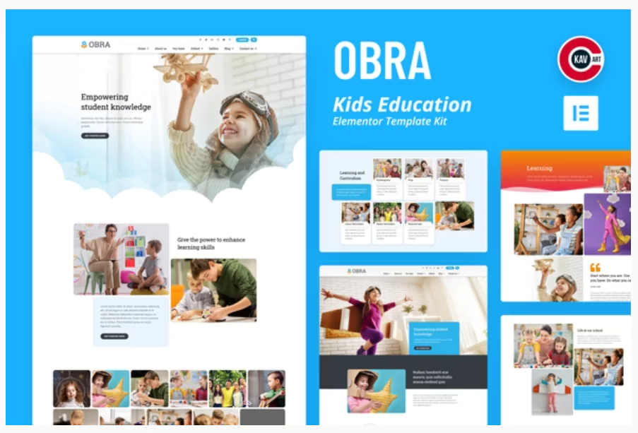 Obra - Kids Education & School Template Kit