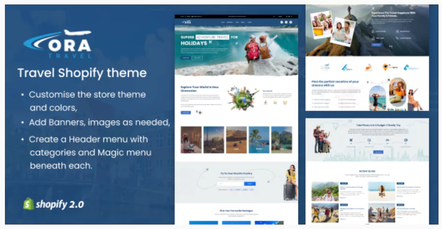 Ora - Travel & Adventure Shop Shopify Theme