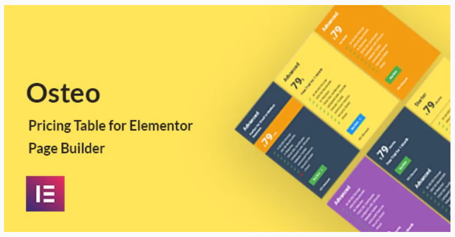 Osteo - Pricing Table for Elementor