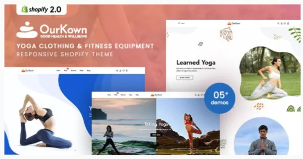 Ourkown - Yoga Clothing & Fitness Equipment Shopify Theme