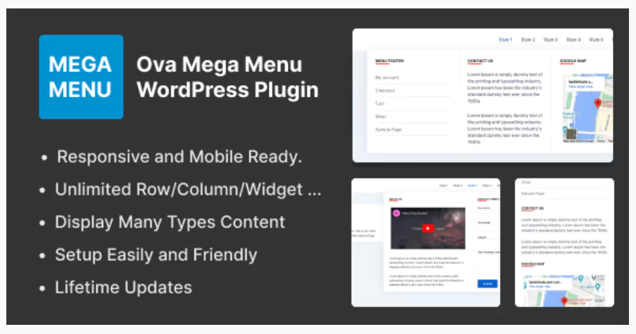 Ova Mega Menu WordPress Plugin