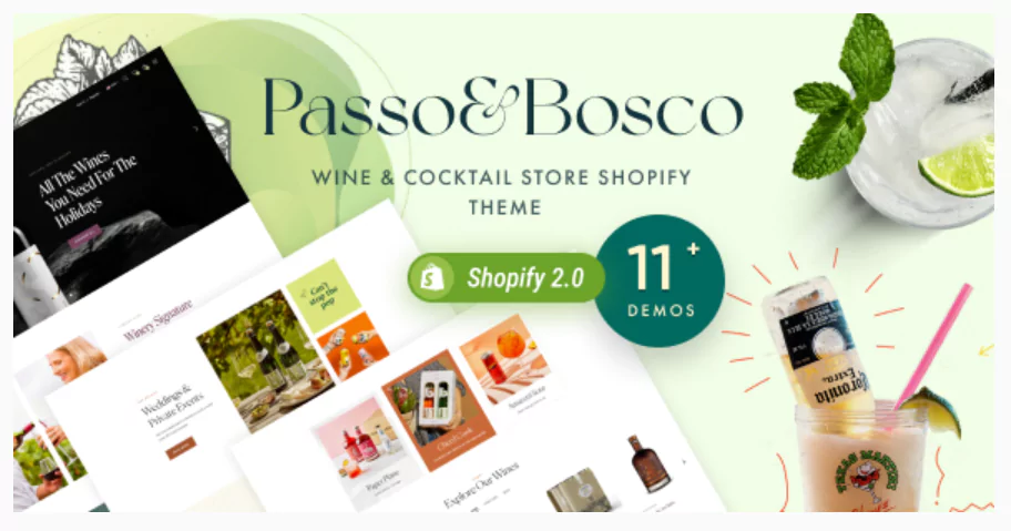 Passo Bosco - Wine Shop and Planter Store Shopify Theme