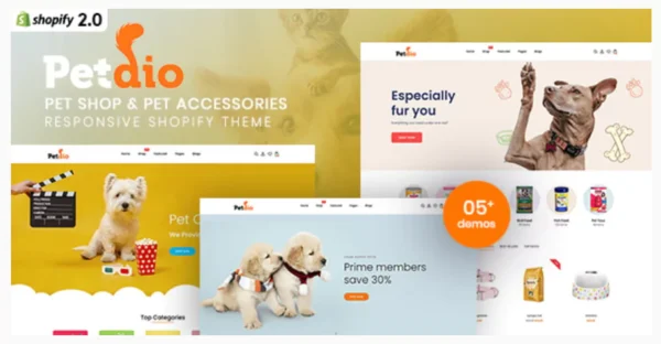 Petaio - Pet Shop & Pet Accessories Responsive Shopify Theme