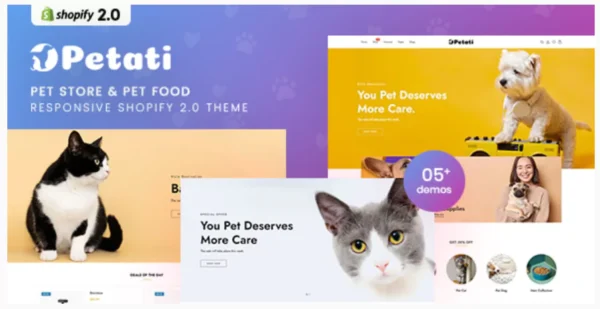 Petati - Pet Store & Pet Food Responsive Shopify 2.0 Theme
