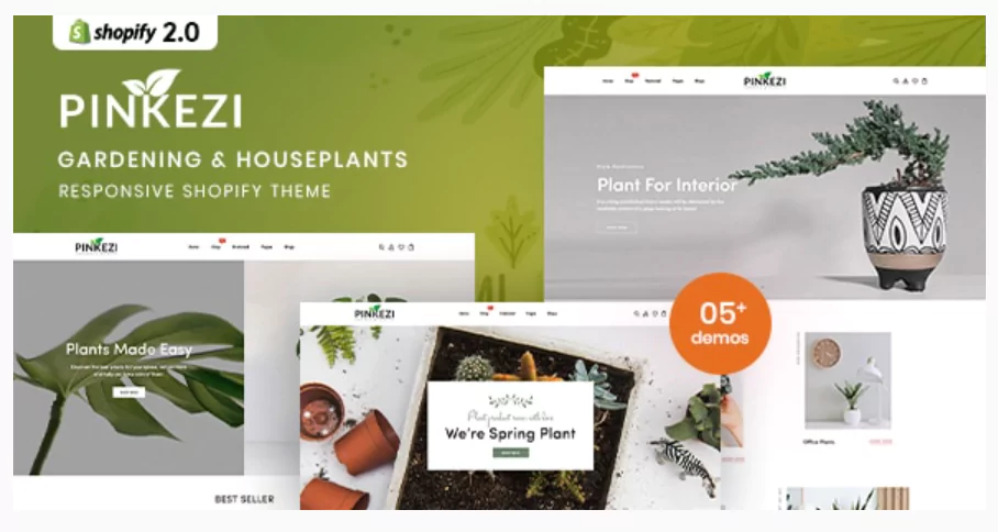 Pinkezi - Gardening & Houseplants Responsive Shopify Theme