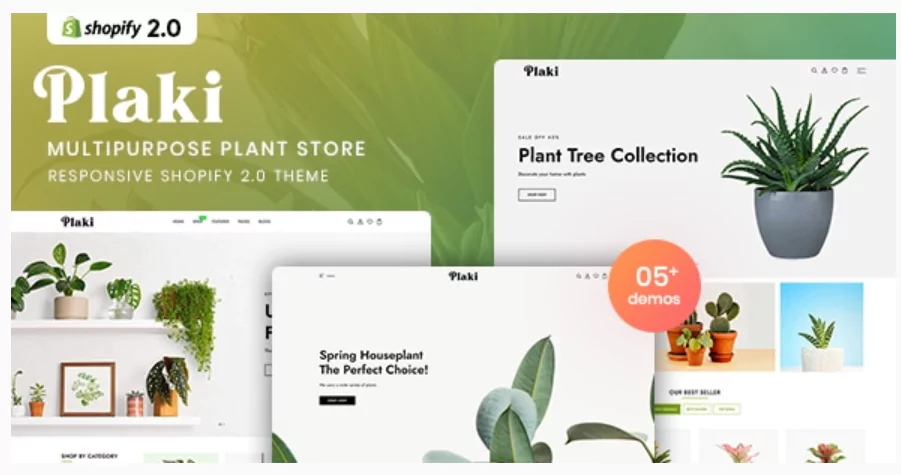 Plaki - MultiPurpose Plant Store Shopify 2.0 Theme