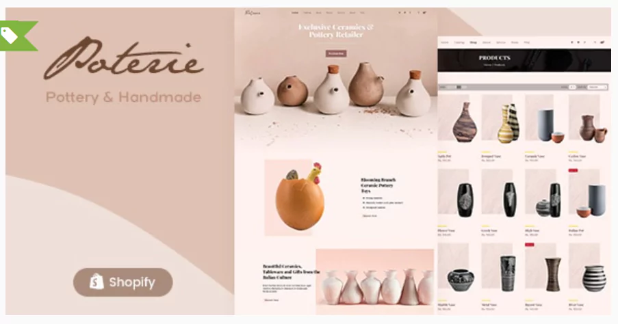 Poterie - Handmade, Ceramic Artist Shopify Theme