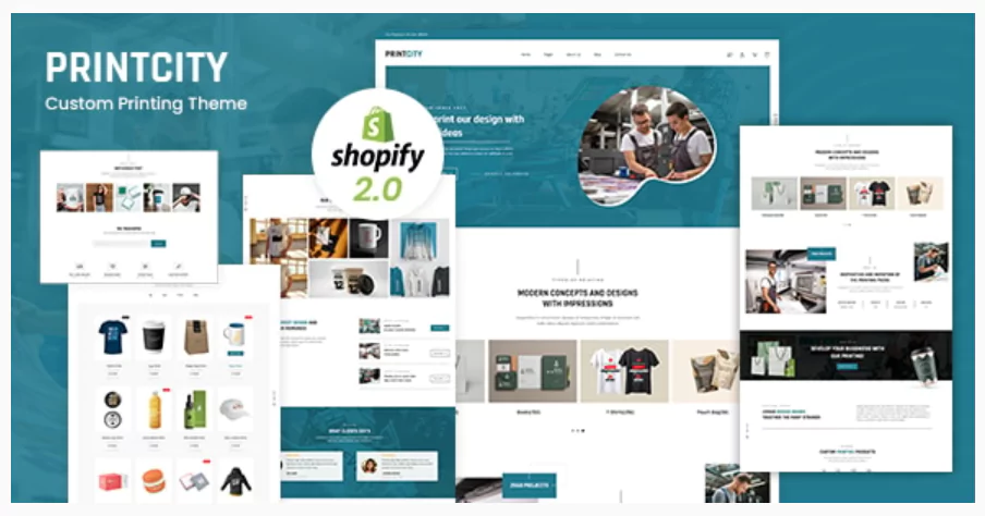 Printcity - Print Shop Shopify Theme