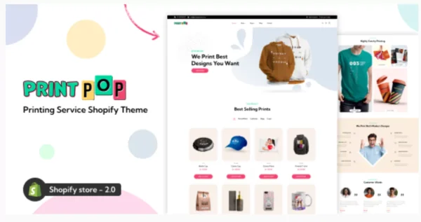 Printpop - Printing Company Shopify Theme