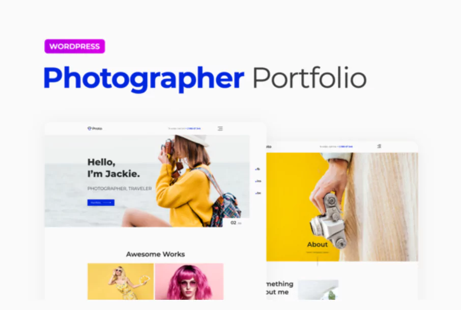 Proto – Photographer Portfolio Template Kit