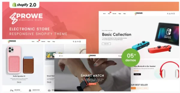 Prowe - Electronic Store Responsive Shopify Theme