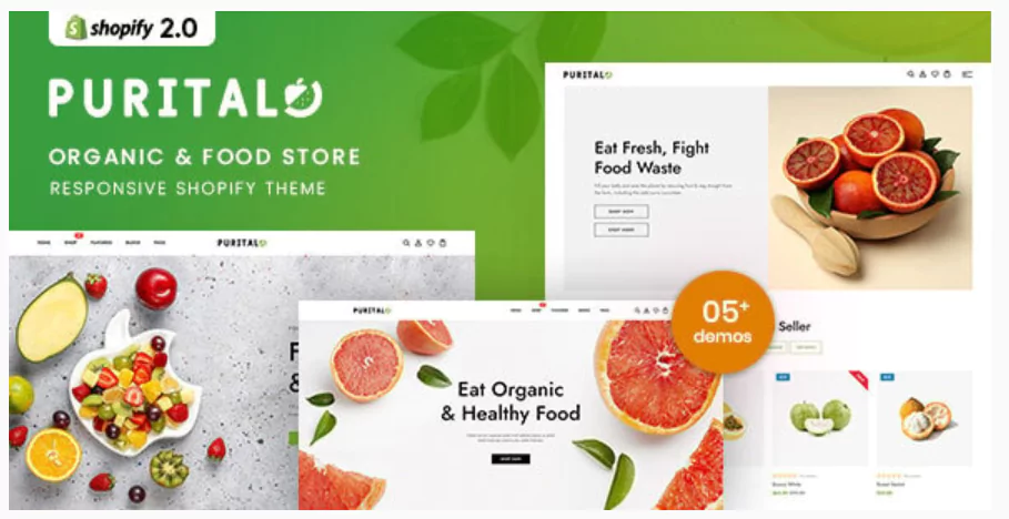 Purital - Organic & Food Store Shopify 2.0 Theme