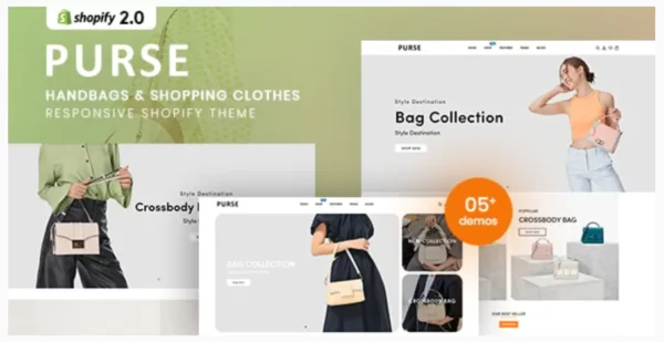 Purse - Handbags & Shopping Clothes Responsive Shopify Theme