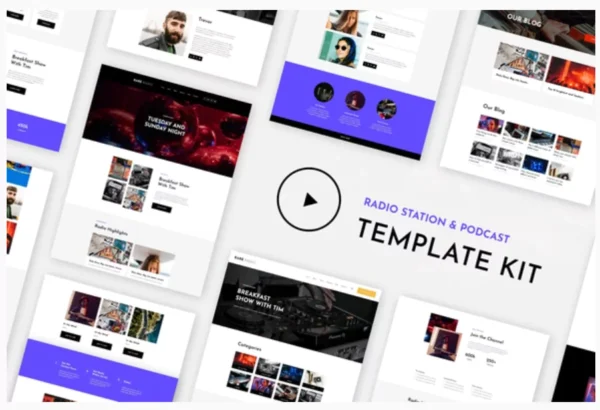 RareRadio | Music & Streaming Elementor Template Kit