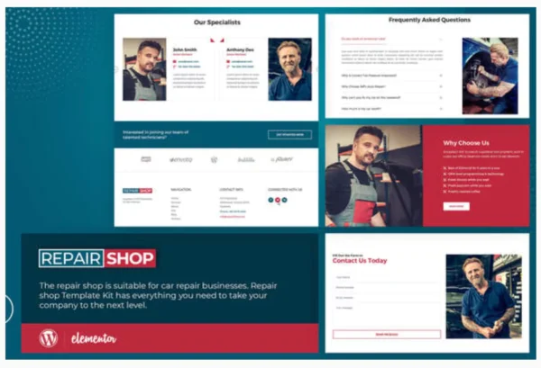 Repair Shop - Template Kit
