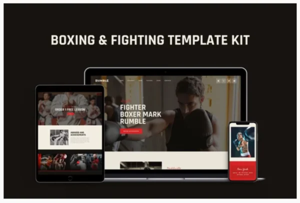 Rumble - Boxing, MMA & Fighting Elementor Template Kit