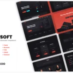 Sassoft | Mobile App & Fintech Startup Elementor Template Kit