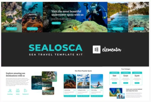 Sealosca - Sea Adventure Travel Template Kit
