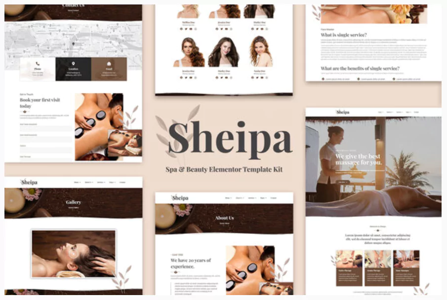 Sheipa - Spa & Beauty Elementor Template Kit