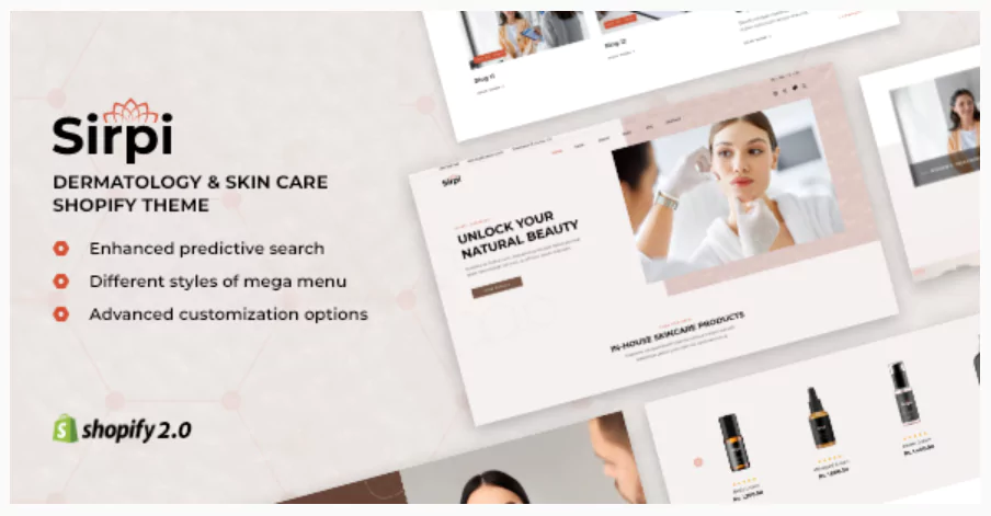 Sirpi - Beauty Cosmetics, Skincare Shopify Theme
