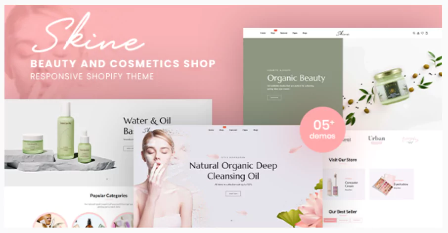 Skine - Beauty and Cosmetics Shop Responsive Shopify Theme