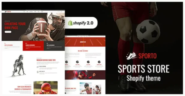 Sporto - Fitness Store, Sports Club Shopify Theme