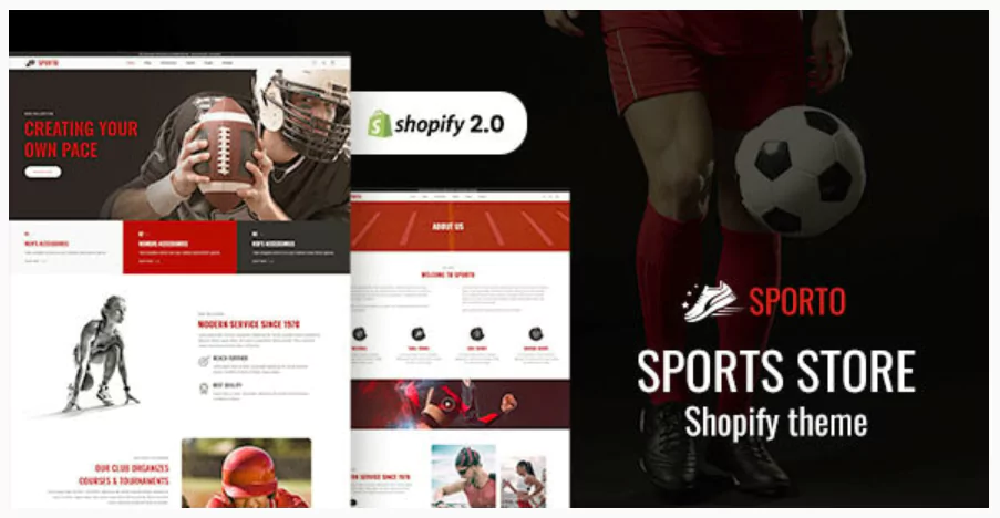 Sporto - Fitness Store, Sports Club Shopify Theme