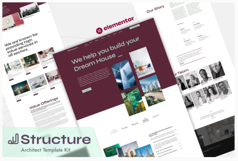 Structure - Architect Elementor Pro Template Kit