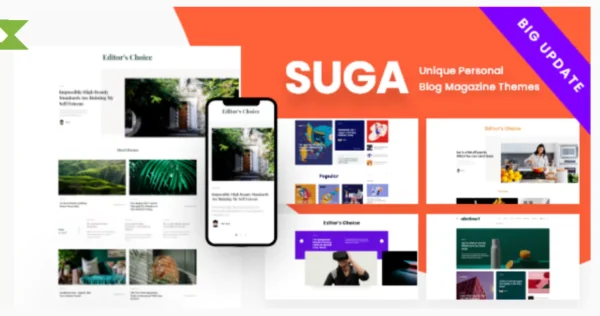 Suga - Magazine and Blog WordPress Theme