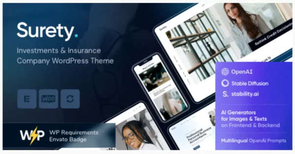 Surety - Finance WordPress Theme