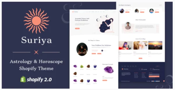 Suriya - Astrology, Horoscope Gemstone Store Shopify Theme