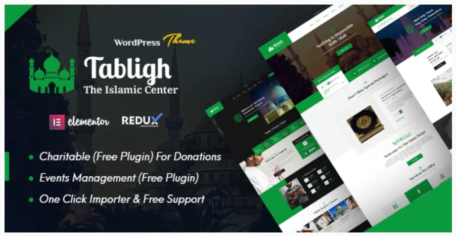 Tabligh - Islamic Institute & Mosque WordPress Theme + RTL