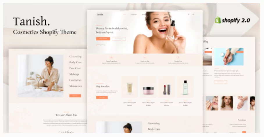 Tanish - Beauty Cosmetics Shopify Theme OS 2.0
