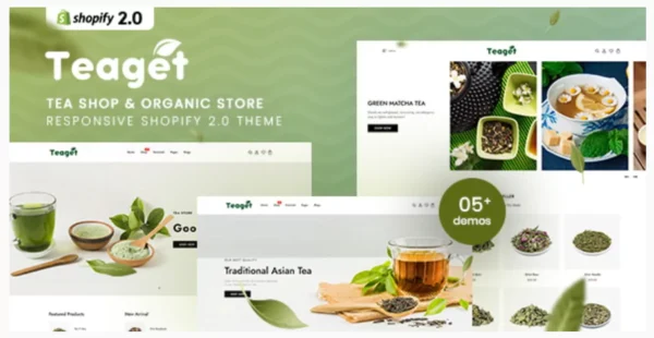 Teaget - Tea Shop & Organic Store Responsive Shopify 2.0 Theme