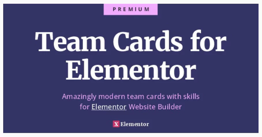 Team Cards for Elementor - Ultimate Team and Skills Widget Cards