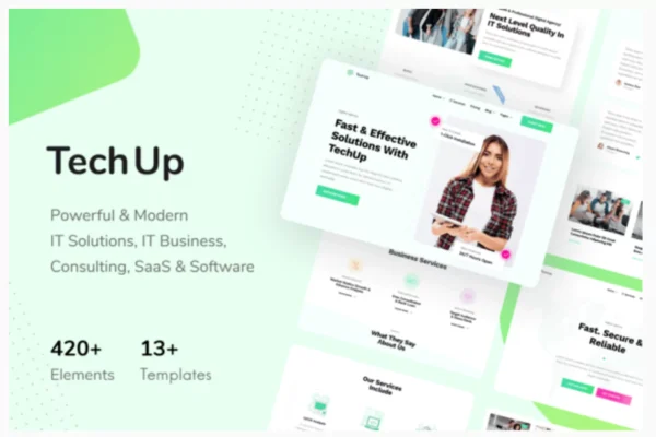 TechUp - Technology IT Solutions & Services Elementor Template Kit
