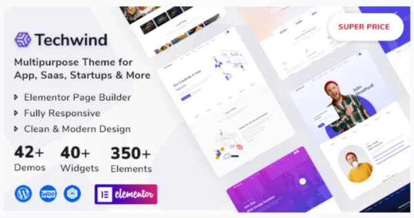 Techwind - Multipurpose Landing Page WordPress Theme