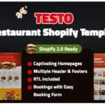 Testo - Fast Food Cafe Restaurant Shopify Theme