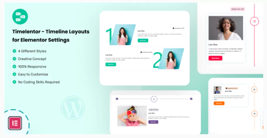 Timelentor – Timeline Layouts for Elementor