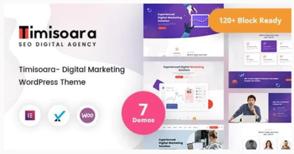 Timisoara - Digital Marketing WordPress Theme + RTL