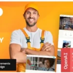 Towny - Handyman, Cleaning & Caregiving Services WordPress Theme