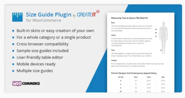 WooCommerce Product Size Guide