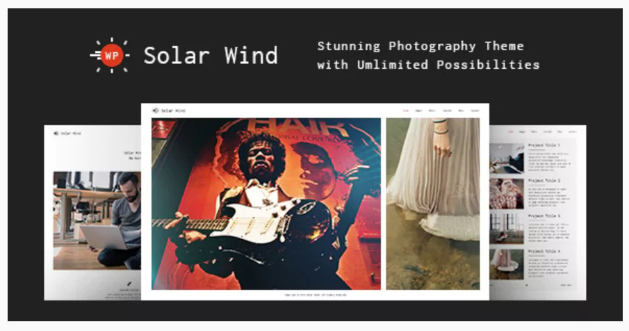 Photography WordPress Theme - SolarWind